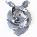 Couvertures en coton bio doux pour bb, lange d'emmaillotage en mousseline, serviette ronde, echarpe ...