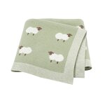 Couverture en coton pour, couette pour fille et garon, 90x70cm, plaid mouton mignon, poussette infantile, ...