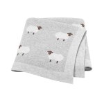 Couverture en coton pour, couette pour fille et garon, 90x70cm, plaid mouton mignon, poussette infantile, ...