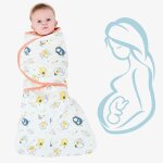 Couvertures d'emmaillotage bb gigoteuse d'emmaillotage coton sac de couchage de bb avec fermeture ...