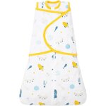 Couvertures d'emmaillotage bb gigoteuse d'emmaillotage coton sac de couchage de bb avec fermeture ...