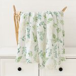 Couverture d'emmaillotage pour bb, en mousseline, a motifs d'animaux de la fort, 120x120, linge de ...