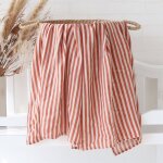 Couverture d'emmaillotage pour bb, en mousseline, a motifs d'animaux de la fort, 120x120, linge de ...