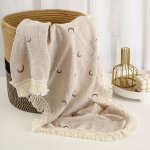 Couverture d'emmaillotage en mousseline de coton pour n, housse de lit de bb, couette pour le sommeil, ...