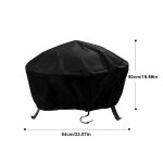 Couverture imperméable pour fosse a feu de patio, couverture de meubles, protection uv noire, grille, ... Couverture imperméable pour fosse a feu de patio, couverture de meubles, protection uv noire, grille, ...