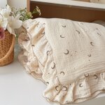 Couverture en mousseline de coton camélia et bluebell pour bébé, couette florale d'été, housse de sieste ... Couverture en mousseline de coton camélia et bluebell pour bébé, couette florale d'été, housse de sieste ...