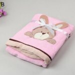 Couverture en peluche douce pour nouveau - n�, panier de berceau pour fille et gar�on, tapis chaud avec ...