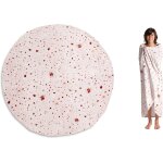 Couverture piadina burrito manta en polyester, 100, beige, 160 x 160 cm Couverture piadina burrito manta en polyester, 100, beige, 160 x 160 cm
