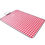 Couverture de pique - nique a carreaux rouge et blanc 100 * 150cm - - r�sistant a l'humidit� - tapis ...