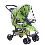 Couverture de pluie a fermeture eclair universelle pour poussette, parapluie impermable pour bb, pare ...