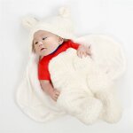 Couverture de rception en peluche pour nouveau - n garon et fille, mignon dessin anim, enveloppe ...