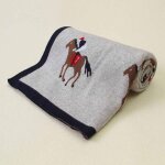 Couvertures tricotes pour nouveau - n, jolies serviettes de bain a emmailloter, douces et chaudes, ...