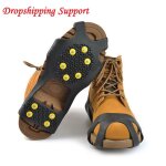 Couvre - chaussures antidrapants a crampons, disponible en 4 tailles 10, pour neige glace, crampons, ...