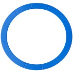 Couvre - ressort trampoline Ø 366 cm pvc pe haute densit� rembourrage 15 mm bleu