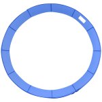 Couvre - ressort trampoline Ø 366 cm pvc pe haute densit rembourrage 15 mm bleu