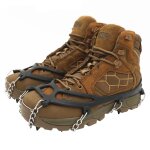 Crampons de traction antid�rapants avec 8 pointes pour chaussures, couvre - neige, crampons de traction ...