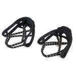 Crampons de traction antidrapants en fer avec poignes de neige, pour camping, elments d'extrieur ...