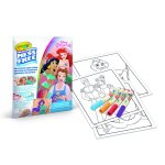 Crayola - coffret de coloriage pour enfants 4 feutres de couleurs anti taches et 18 pages de coloriage ...