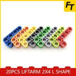 Crmeux - blanco - blocs de construction en forme de l, 2x4, pour bricolage, compatibles moc, jouets ...