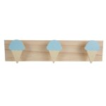 Crochet en bois naturel pour dcoration de chambre de fille, rangement de chambre d'enfant, dessin anim ...