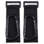 Crochets durables pour poussettes et caddies - pu et alliage, noir, installation facile, espace de rangement ... Crochets durables pour poussettes et caddies - pu et alliage, noir, installation facile, espace de rangement ...