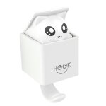 Crochet mural a ventouse, 1 pice, chat fort mignon, dessin anim, crochet mural a gravit, vtements ...