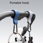 Crochet de poussette en cuir pu, 2 pi�ces, accessoires de poussette, cintre suspendu, nouveau