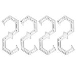 Crochet suspendu en cuir en forme de s pour camping en plein air, crochet de finition pour ustensiles ...