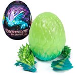 Crystalynx dragons, figurine articul�e dragon � collectionner de 32 cm et oeuf d'exposition dans une ...