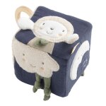 Cube d'activités bébé en coton bio Cube d'activités bébé en coton bio