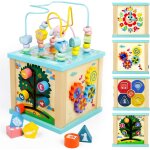 Cube d'activit bb jouet bebe 1 an, jouets eveil montessori 1 2 3 ans, cadeau noel enfant garon fille, ...