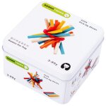 Cube en bois pour l'apprentissage préscolaire, blocs de construction gyro domino, jeu interactif cognitif ... Cube en bois pour l'apprentissage préscolaire, blocs de construction gyro domino, jeu interactif cognitif ...