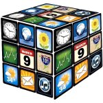 Cube casse - t�te ic�nes de smartphone - cube magique * dimensions : 55 x 55 x 55 mm * mati�re : pvcfonctions ...