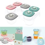 Cubes de congélation 6 pièces / ensemble, organiseur d'aliments pour bébés, plateaux, pots, stockage ... Cubes de congélation 6 pièces / ensemble, organiseur d'aliments pour bébés, plateaux, pots, stockage ...