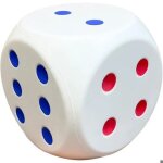 Cube �ducatif en mousse pu 15 cm aucune cube g�ant s�curis� chiffres lisibles apprentissage maths probabilit�s ...