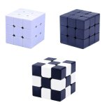 Cube magique en plastique h3cd, 1 pi�ce, casse - t�te, jouet montessori, vitesse non d�sordonn�e, cadeau ...