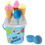 Cube de plage - avc - ice cream - multicolore - 15, 5 x 15, 5 x 18, 5 cm - pour enfants