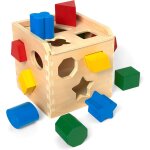 Cube de tri de formes, jouets d'veil et 1er ge, jouets de dveloppement en bois pour enfants, trieur ...