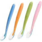 Cuill�res b�b� silicone, cuillere b�b� souple, couvert bebe 4 mois, pour l'alimentation et le sevrage ...
