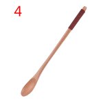 Cuillres en bois grande cuillre a long manche enfants cuillre bois riz soupe dessert cuillre caf ...