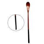 Cuillre en bois a long manche pour enfants, 1 pice, cuillre a th, caf, miel, riz, dessert, cuillre ...