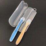 Cuill�re en silicone pour b�b�s, avec capteur de temp�rature, alimentation thermique, couverts d'enfants, ...