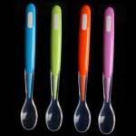 Cuill�re en silicone pour nouveau - n�, cuill�re d'entra�nement pour l'alimentation des b�b�s, cuill�re ...