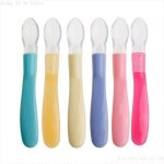 Cuillère en silicone souple pour nouveau - né, sécurité bébé, apprentissage infantile, alimentation, ... Cuillère en silicone souple pour nouveau - né, sécurité bébé, apprentissage infantile, alimentation, ...