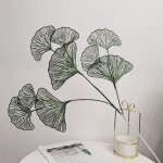 Cuir chevelu gingko en plastique, ventilateur a 3 fourches, dcoration de mariage, mise en page de chambre ...
