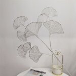Cuir chevelu gingko en plastique, ventilateur a 3 fourches, dcoration de mariage, mise en page de chambre ...