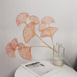 Cuir chevelu gingko en plastique, ventilateur a 3 fourches, dcoration de mariage, mise en page de chambre ...
