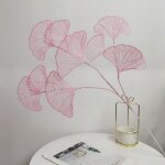 Cuir chevelu gingko en plastique, ventilateur a 3 fourches, dcoration de mariage, mise en page de chambre ...