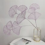 Cuir chevelu gingko en plastique, ventilateur a 3 fourches, dcoration de mariage, mise en page de chambre ...