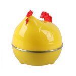 Cuiseur a ¿ufs electrique multifonctionnel en forme de poule, cuiseur a vapeur pour enfants, petit djeuner ...